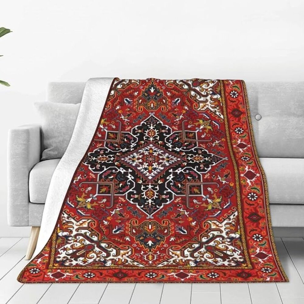 Bohemian home art blanket  50”x40”